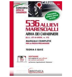 NE/214 CONCORSO 536 ALLIEVI MARESCIALLI