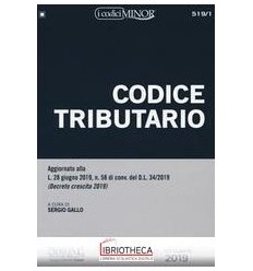 519/1 CODICE TRIBUTARIO ED. MINOR