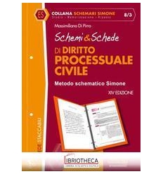 SCHEMI & SCHEDE DI DIRITTO PROCESSUALE CIVILE