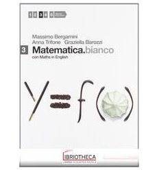 MATEMATICA BIANCO CON MATHS IN ENGLISH 3 ED. MISTA