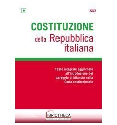 225/2 COSTITUZIONE DELLA REPUBBLICA ITAL