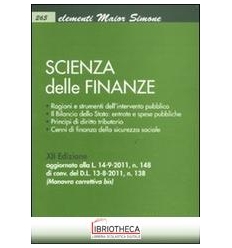 SCIENZA FINANZE - ELEMENTI MAIOR (265)