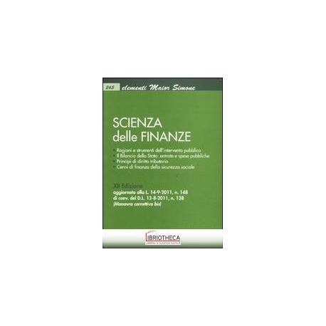 SCIENZA FINANZE - ELEMENTI MAIOR (265)