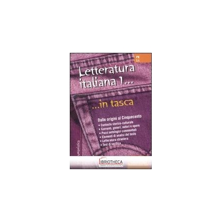 PK1/1 LETTERATURA ITALIANA 1