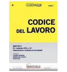 509/1 CODICE DEL LAVORO (EDITIO MINOR)