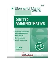 ELEMENTI MAIOR DI DIRITTO AMMINISTRATIVO