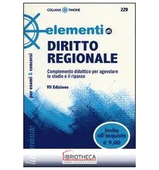 ELEMENTI DI DIRITTO REGIONALE