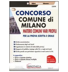 328/M CONCORSO COMUNE DI MILANO