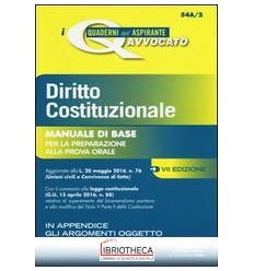 I QUADERNI DELL'ASPIRANTE AVVOCATO - DIRITTO COSTITU