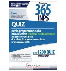 QUIZ PER LA PREPARAZIONE ALLA PROVA SCRITTA TECNICO