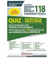 CONCORSO PER 118 AGENZIA DELLE ENTRATE FUNZIONARI TE