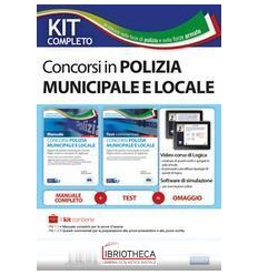 KIT COMPLETO CONCORSO POLIZIA MUNICIPALE E LOCALE. M