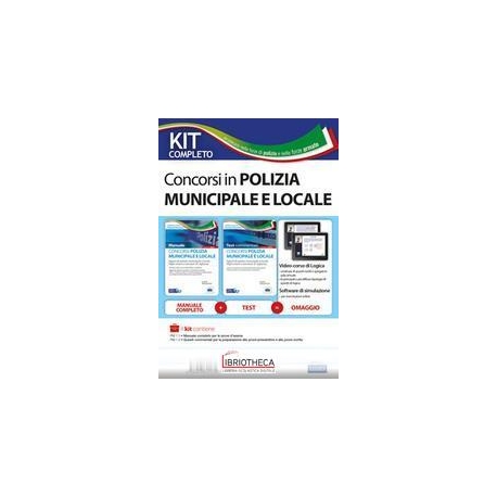 KIT COMPLETO CONCORSO POLIZIA MUNICIPALE E LOCALE. M