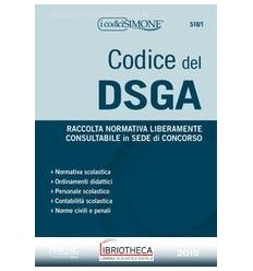 510/1 CODICE DEL DSGA - RACCOLTA NORMATI