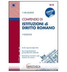 COMPENDIO DI ISTITUZIONI DI DIRITTO ROMA