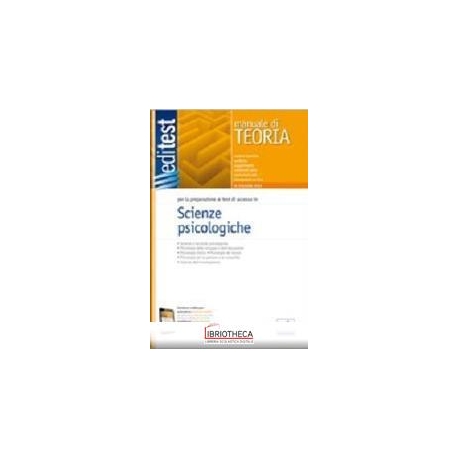 EDITEST 7. MANUALE. SCIENZE PSICOLOGICHE. PER LA PRE