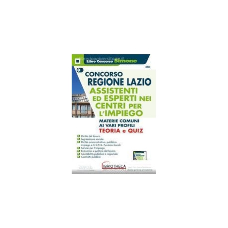 340 CONCORSO REGIONE LAZIO-ASSISTENTI ED