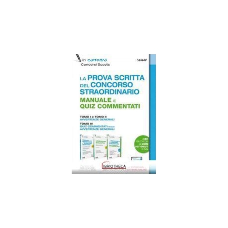 PROVA SCRITTA CONC STRAORDINARIO QUIZ CO