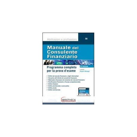 MANUALE CONSULENTE FINANZIARIO