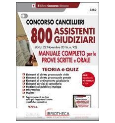 800 ASSISTENTI GIUDIZIARI MANUALE SCRITTE 336/2