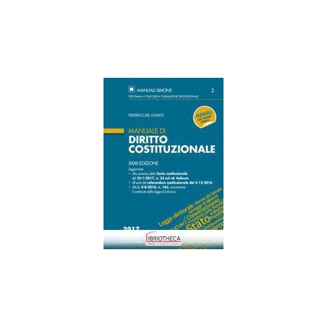 MANUALE DI DIRITTO COSTITUZIONALE