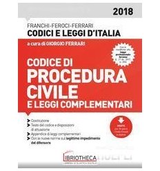 CODICE PROCEDURA CIVILE 2018