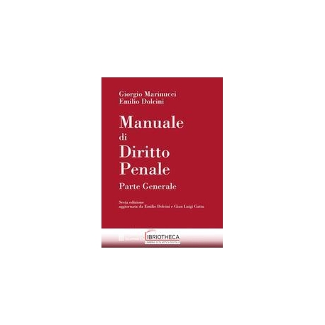 MANUALE DI DIRITTO PENALE PARTE GENERALE