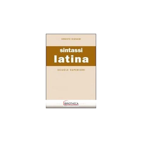 SINTASSI LATINA