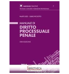 MANUALE DIRITTO PROCESSUALE PENALE