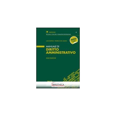 MANUALE DIRITTO AMMINISTRATIVO