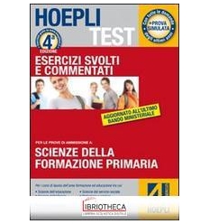 HOEPLI TEST 4 ESERCIZI FORMAZIONE PR. NE