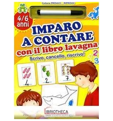 IMPARO A CONTARE CON IL LIBRO LAVAGNA - 4/6 ANNI