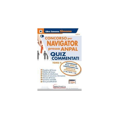 ONCORSO NAVIGATOR PRESSO ANPAL - QUIZ COMMENTATI - T