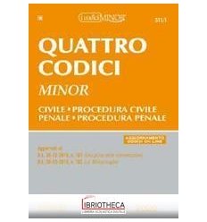 511/1 QUATTRO CODICI EDITIO MINOR-CIVILE