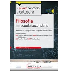 CC4/24 FILOSOFIA NELLA SCUOLA SECONDARIA. PER LE CLA