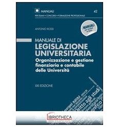 MANUALE LEGISLAZIONE UNIVERSITARIA