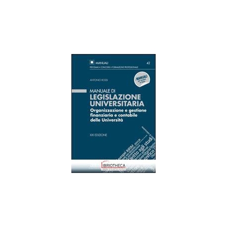 MANUALE LEGISLAZIONE UNIVERSITARIA