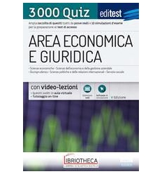 EDITEST. AREA ECONOMICA E GIURIDICA. 3000 QUIZ. AMPI