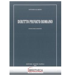 DIRITTO PRIVATO ROMANO