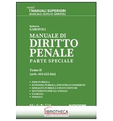 MANUALE DIRITTO PENALE PARTE SPECIALE TOMO 2