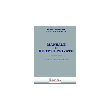 MANUALE DI DIRITTO PRIVATO