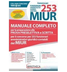 CONCORSO PER 253 MIUR FUNZIONARI AMMINISTRATIVI GIUR