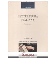 LETTERATURA ITALIANA PICCOLA STORIA 1