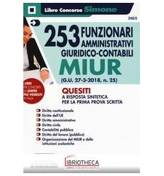 253 FUNZIONARI AMMINISTRATIVI GIURIDICO-CONTABILI MI