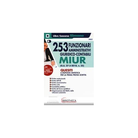 253 FUNZIONARI AMMINISTRATIVI GIURIDICO-CONTABILI MI