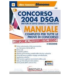 CONCORSO 2004 DSGA DIRETTORE DEI SERVIZI GENERALI E