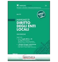 MANUALE DI DIRITTO DEGLI ENTI LOCALI