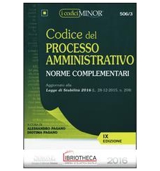 CODICE DEL PROCESSO AMMINISTRATIVO