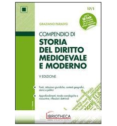 17/1 COMPENDIO DI STORIA DEL DIRITT(V.E.