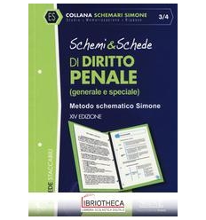 SCHEMI & SCHEDE DI DIRITTO PENALE (GENERALE E SPECIA